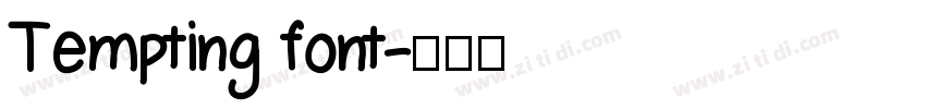 Tempting font字体转换